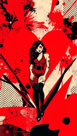 Baddie Wallpaper Red