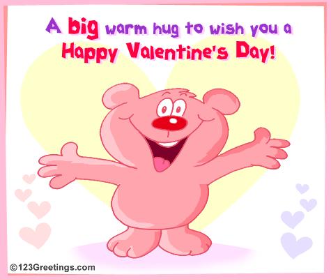 This Hug S For You On Valentine Day Family Ecards