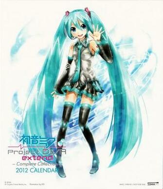 Hatsune Miku Project Diva Extend Complete Collection Calendario