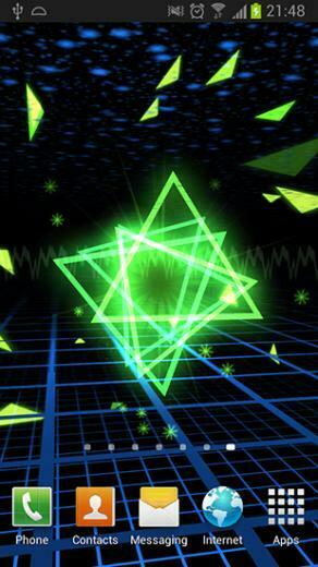 Fantastic Neon Abstraction With Parallax Effect Live Wallpaper