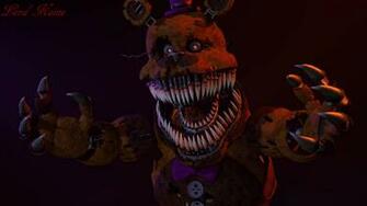 Nightmare Fredbear Wallpaper By Lord Kaine