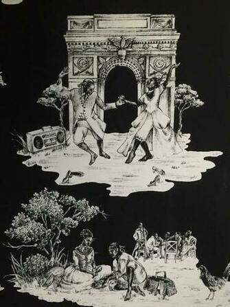 Harlem Toile De Jouy Wallpaper Sheila Bridges