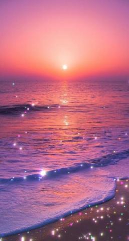 Sunset Glitter Beautiful Wallpaper Aesthetic