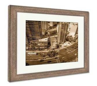 Amazon Ashley Framed Prints Waikiki Skyline Wall Art Home