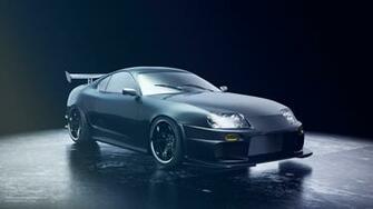 Black Toyota Supra HD Wallpaper Car
