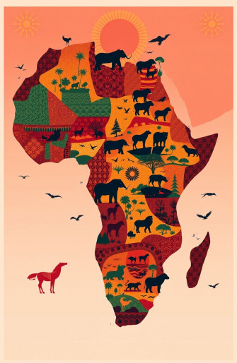 Africa Map Wallpaper