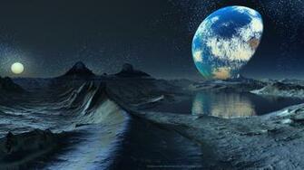 Planet Scifi Planets Desktop Water Full HD Wallpaper