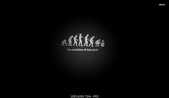 Wallpaper A Evolution Geek Digital Art Jpg