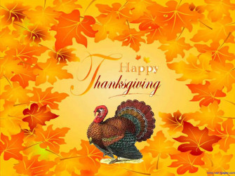 Wishing You A Happy Thanksgiving With Roasted Turkey Wallpaper