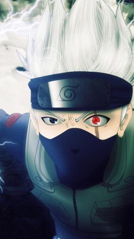 Kakashi Hatake Sharingan Phone HD Wallpaper Image