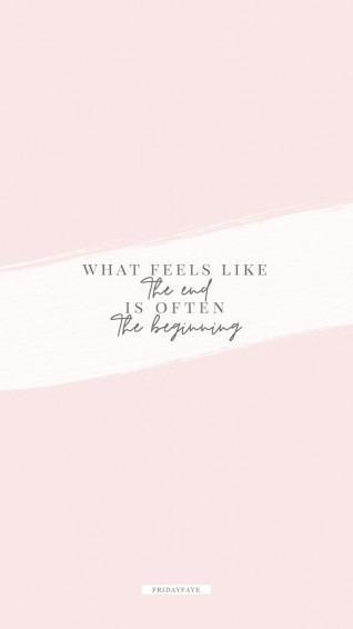 New Beginnings Wallpaper Blushing Quotes Pink