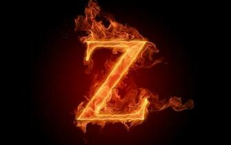 The Fiery English Alphabet Picture Z Wallpaper HD