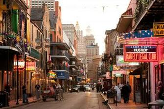 New Orleans City Bourbon Street Wallpaper