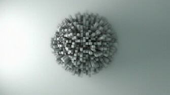 3d White Background Wallpaper Abstract Cool
