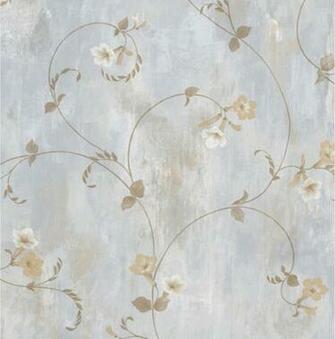 Ale Trumpet Floral Vine Wallpaper Swatch Farmhouse