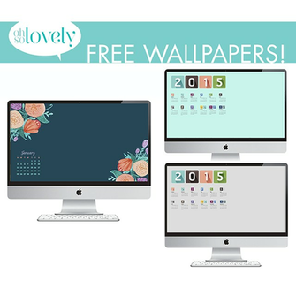Oh So Lovely January Desktop Calendars
