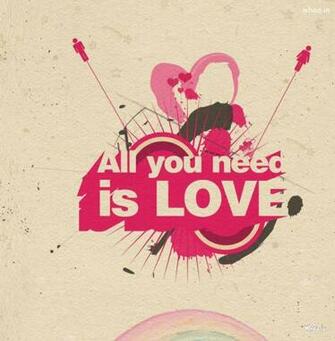 All You Need Is Love HD Quote Wallpaper