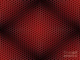 Honeycomb Background Seamless Red Digital Art