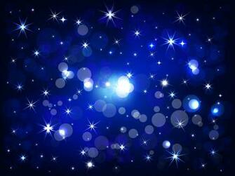 Shiny Bokeh With Starlight Night Background Vector