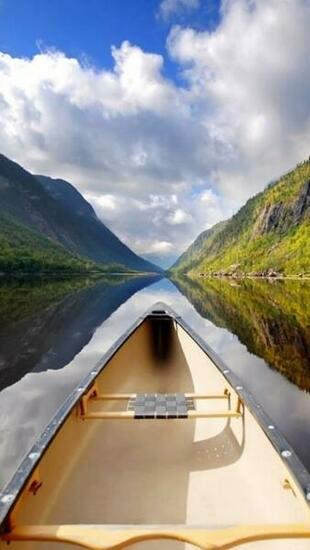 Canoe iPhone Wallpaper Camping Backpacking Hiking