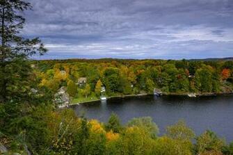 Lake Front Houses Huntsville Dsch2778 Wallpaper By
