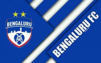 Wallpaper Bengaluru Fc 4k Logo Material Design White