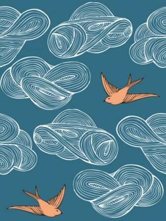 Daydream Removable Wallpaper Tile Blue Modern By