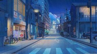 Japan Street Illustration Digital Art Artwork 1080p
