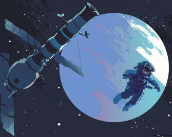 Retro Space Wallpaper
