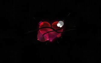 Rood Liefdes Hart Op Zwarte Achtergrond HD Liefde Wallpaper