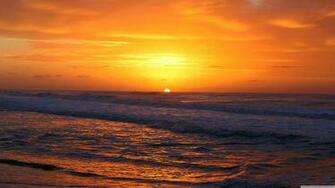 Golden Horizon Sunset 4k HD Desktop Wallpaper For Dual