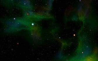 Darkness Green Space Wallpaper