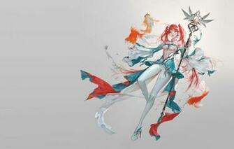 Wallpaper Magic Fish Fantasy Art Staff Koi Russian Blue