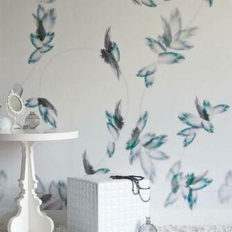 Traditional Wallpaper Linen Patterned Askella Trove