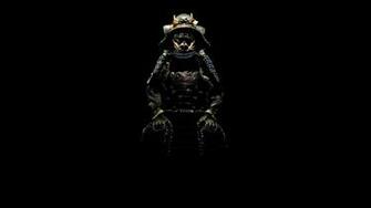Samurai On A Black Background Wallpaper And Image