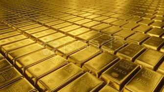 Gold Bullion Goldbar Treasury Wealth Ingot Luxury Finance