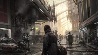 Futuristic City Epidemic People Sci Fi