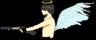An Angel With A Shotgun By Kuropple