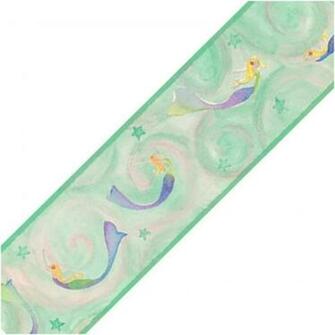 Surestrip Green Mermaid Ocean Prepasted Wallpaper Border Pricefalls