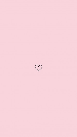 Simple Pink Aesthetic Heart Wallpaper