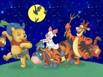 Pooh Bear Halloween Wallpaper
