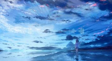 Blue Sky 4k Anime Live Wallpaper