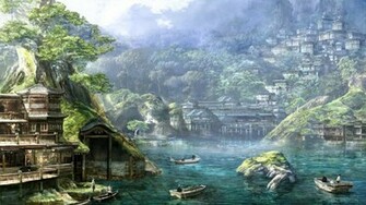 Landscapes Fantasy Wallpaper Art