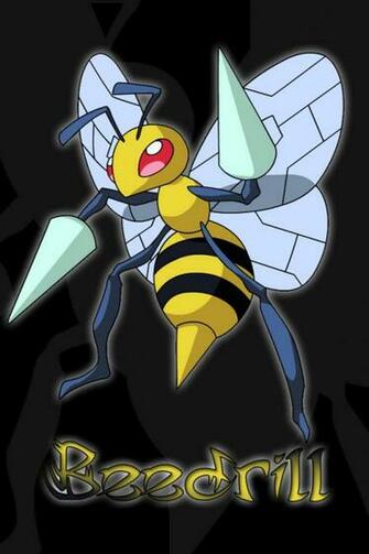 Pokemon Beedrill Black Background
