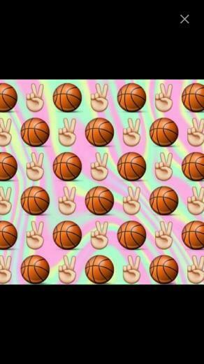 Emoji Basketball Background For