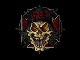 Slayer Band Heavy Logo Metal Music Skull Thrash Wallpaper