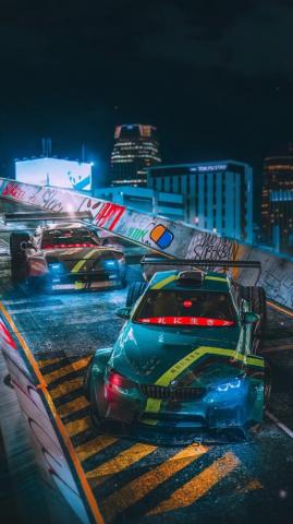 Bmw M4 Racing Car Art 4k iPhone Wallpaper Traxzee