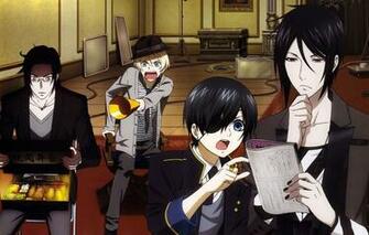 Wallpaper Hat Glasses Anime Guys Ring Dark Butler