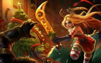 Christmas Girl Dress Katarina League Of Legends Lol Champion