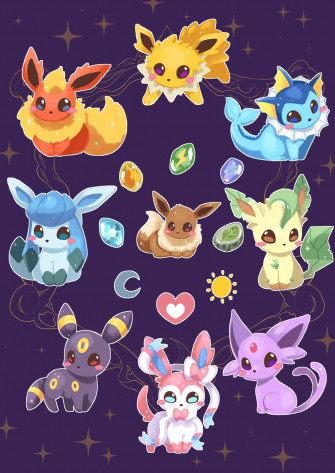 Eeveelutions Wallpaper HD Pokemon Eevee